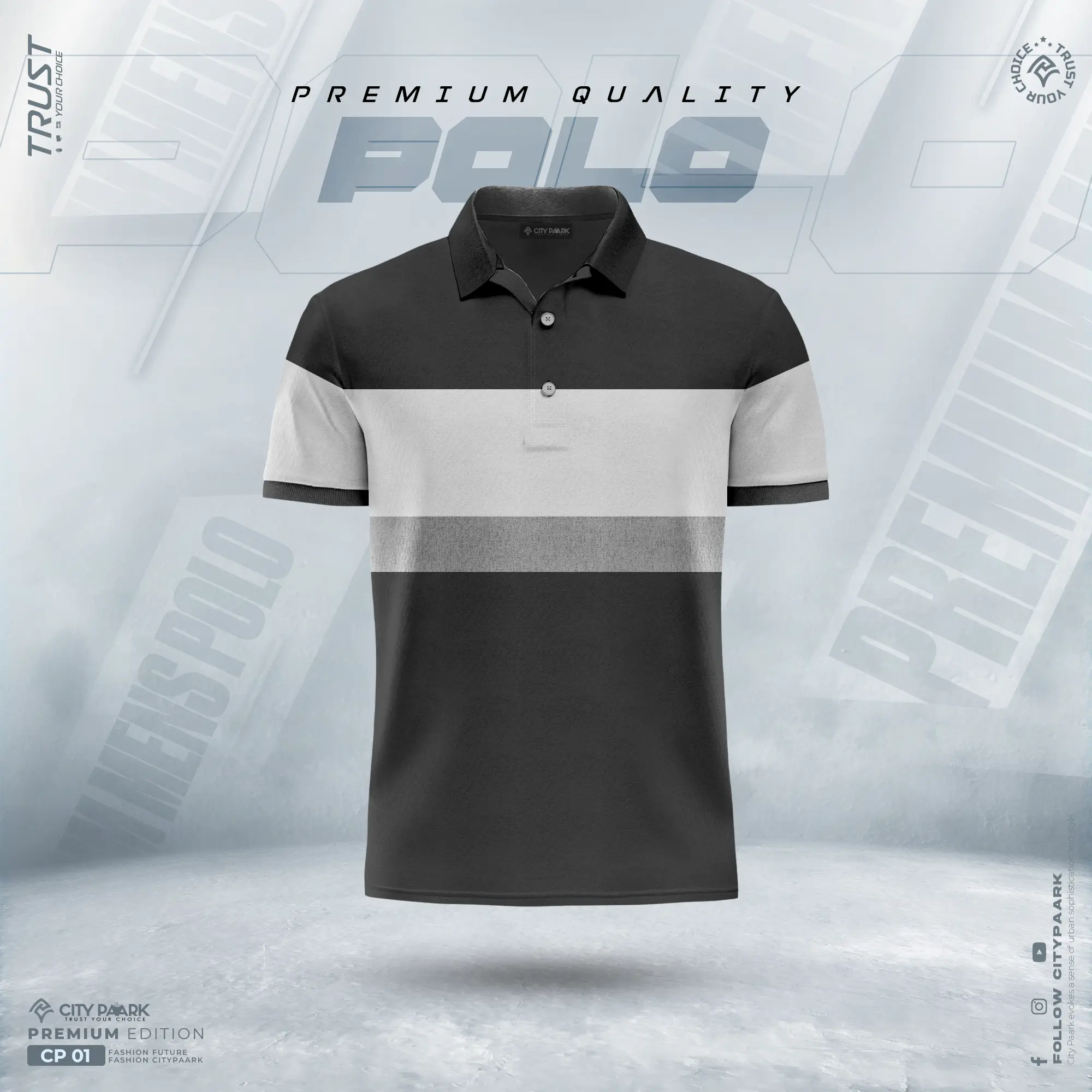 Premium Contrast Polo Shirt For Men – CP 01