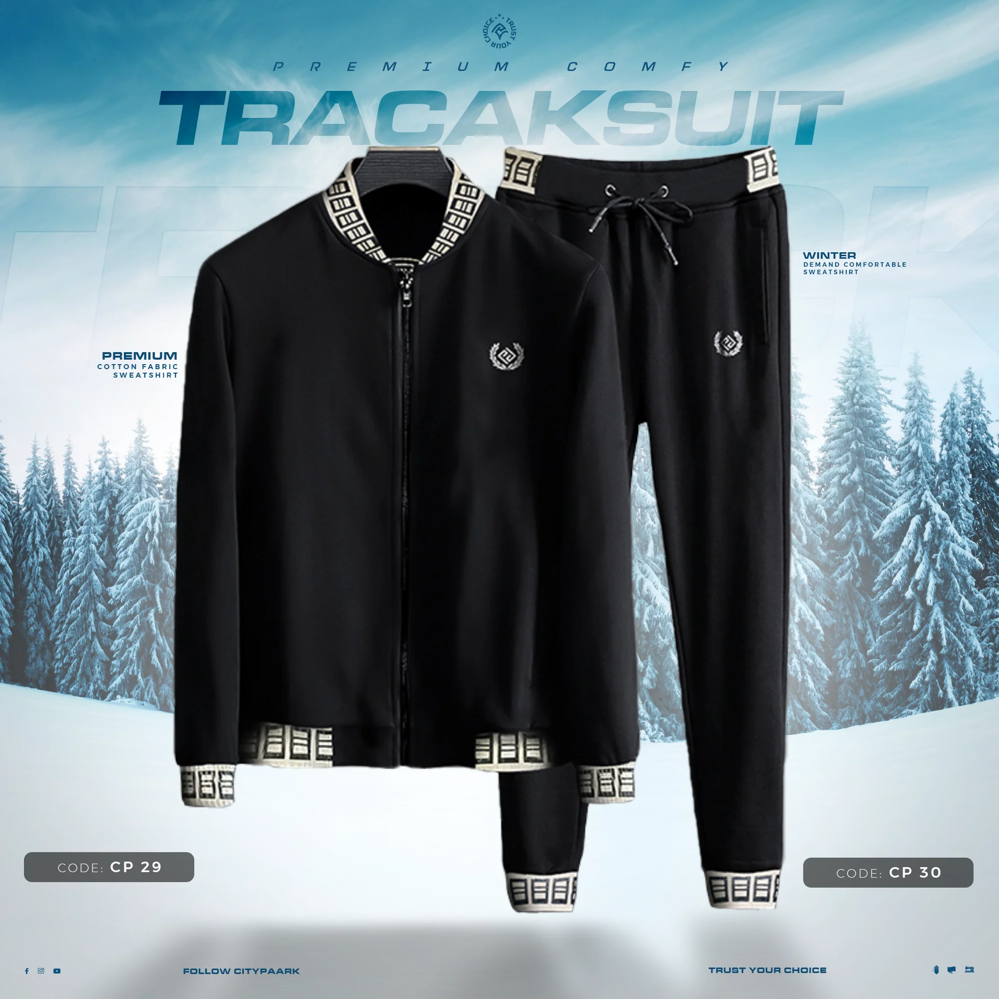 Premium Jacket & Jogger Set For Men – CP 29 Jacket & CP 30 Jogger