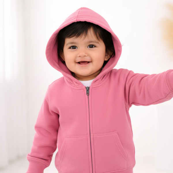 BABY HOODIE-PINK