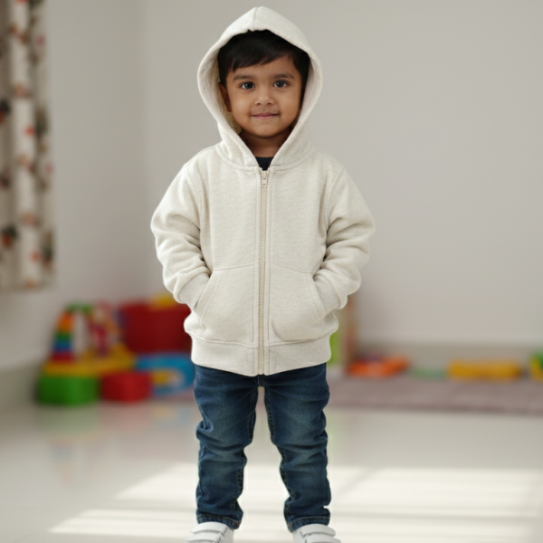 BABY HOODIE-OFF WHITE