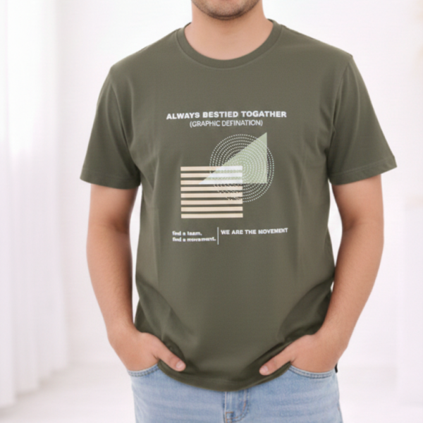 Premium T-Shirt For Men - OLIVE